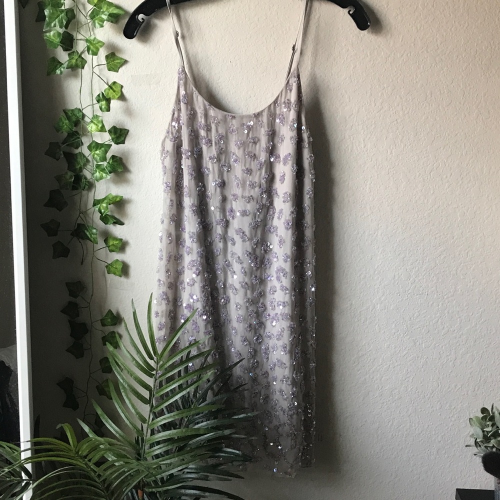 Alice + Olivia Lavender Sequin Dress